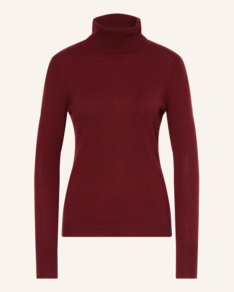 Darling Harbour Rollkragenpullover Aus Cashmere rot Dunkelrot