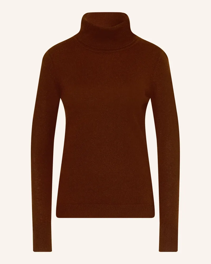 Darling Harbour Rollkragenpullover Aus Cashmere rot Dunkelrot