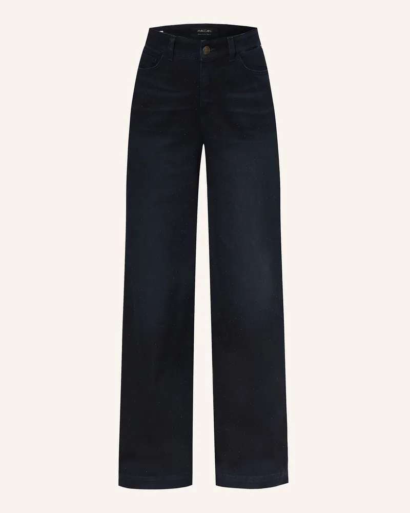 Marc Cain Wide Leg Jeans Warri Mit Schmucksteinen blau 395