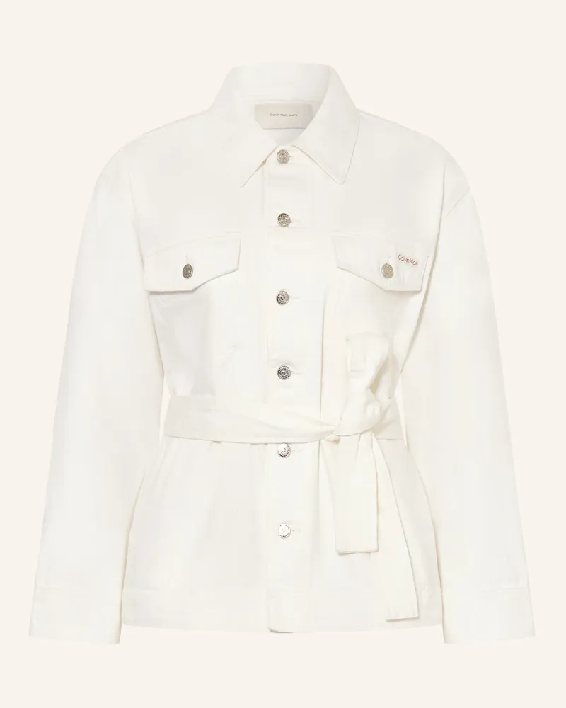 Calvin Klein Jeansjacke weiss Asn