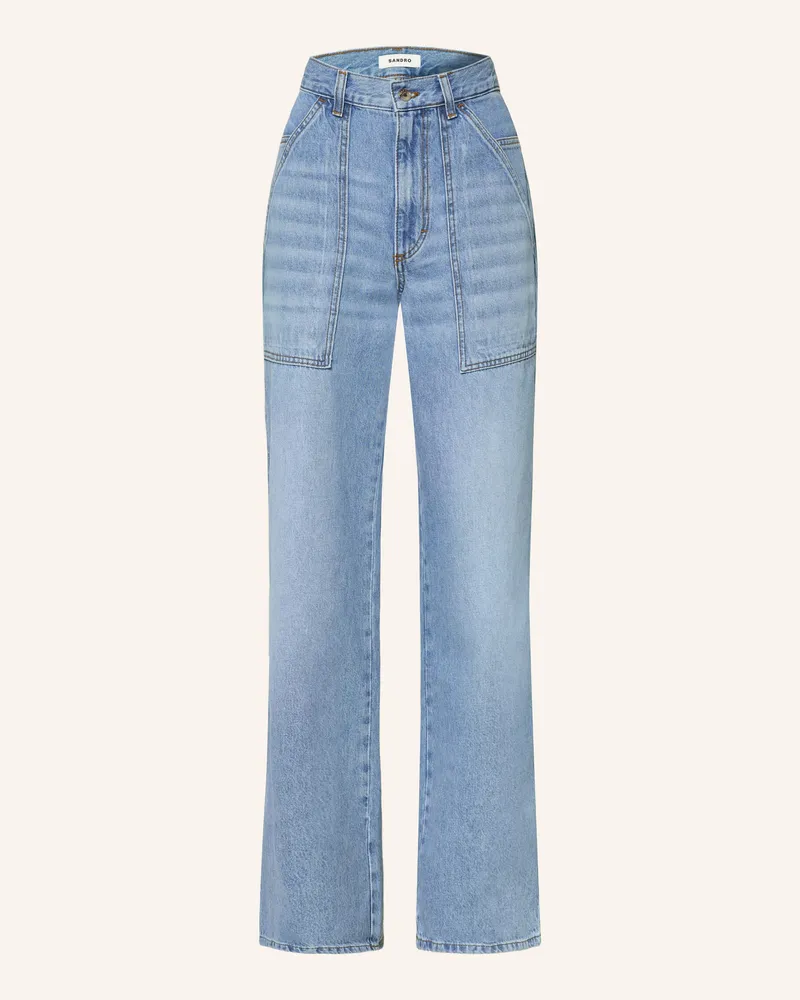 Sandro Wide Leg Jeans blau 4785