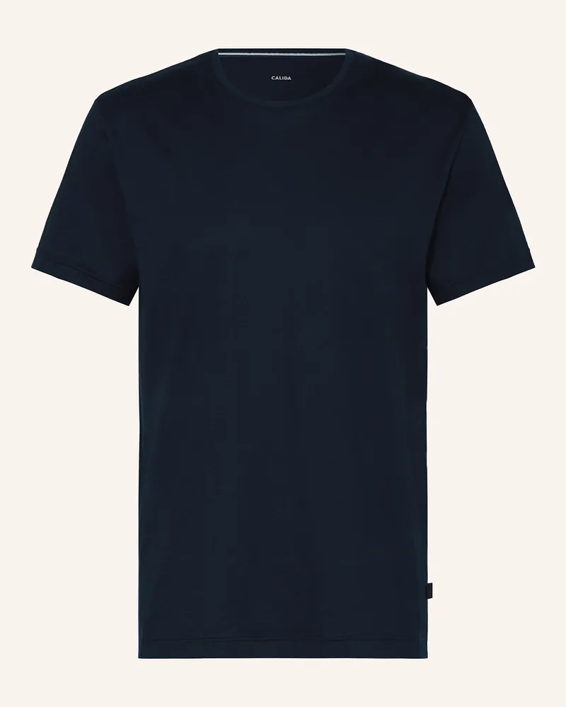 Calida Schlafshirt Remix Basic Sleep gruen Dunkelblau