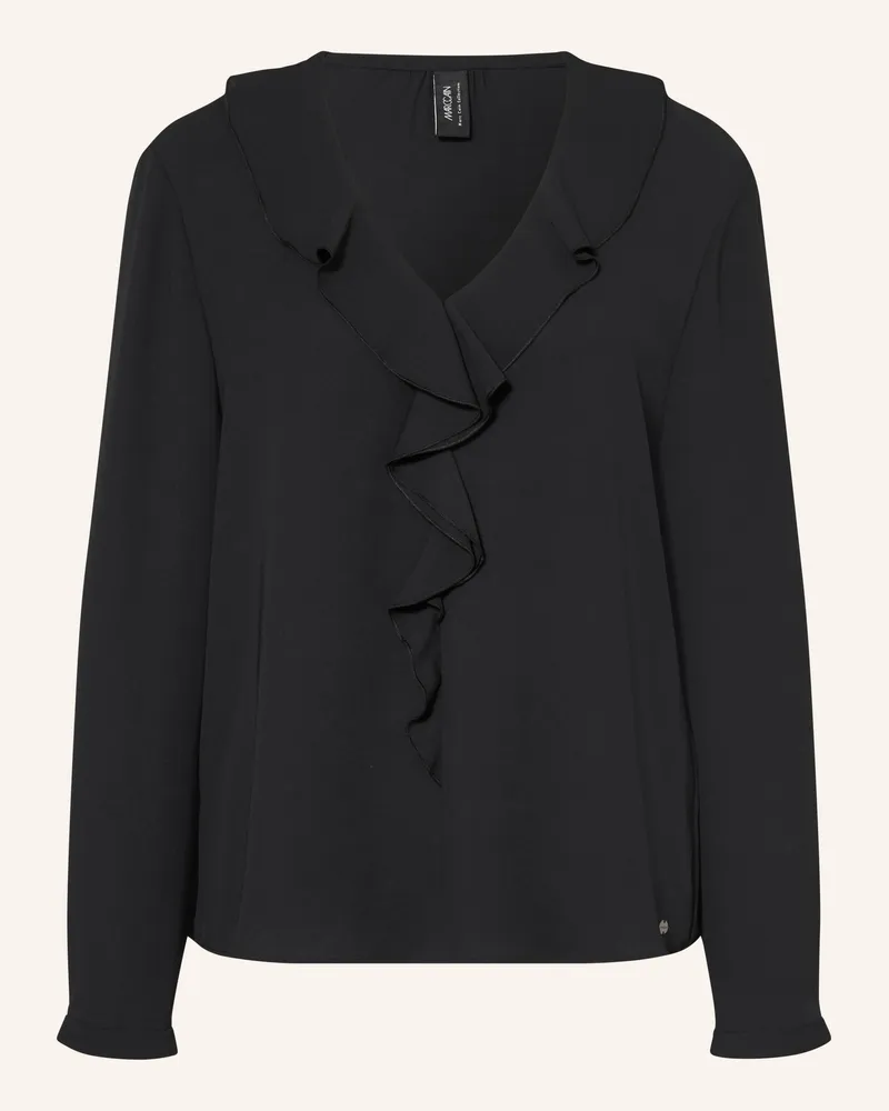 Marc Cain Blusenshirt Mit Volants schwarz 900