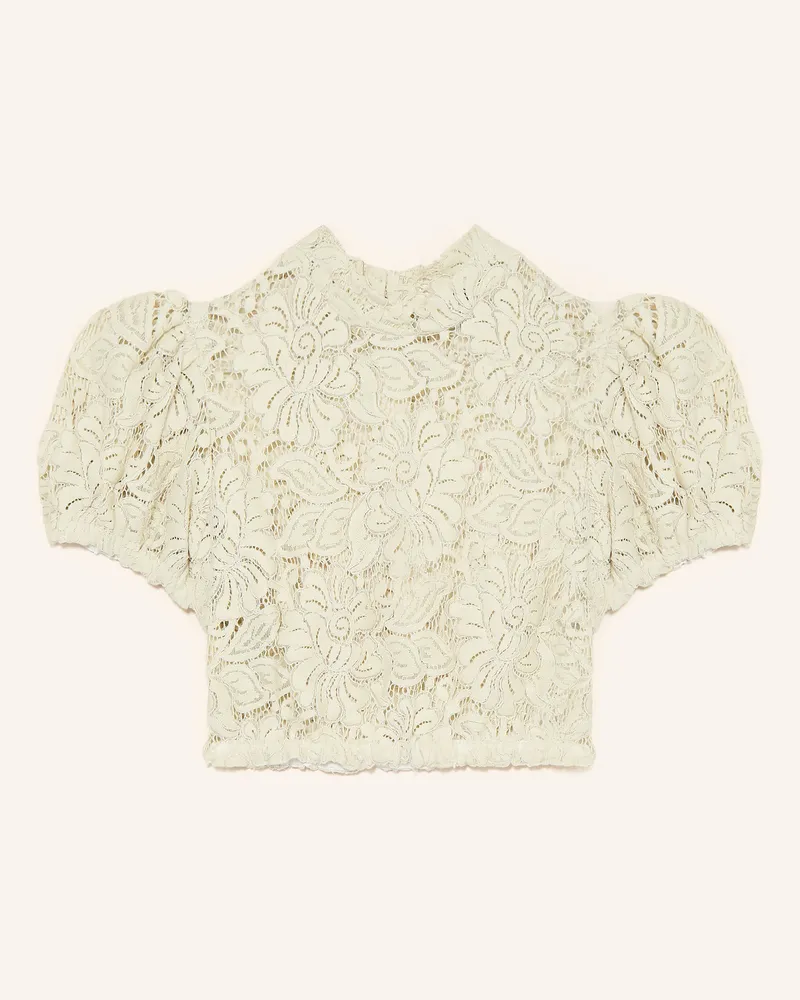 KINGA MATHE Dirndbluse Pina Aus Spitze beige Beige