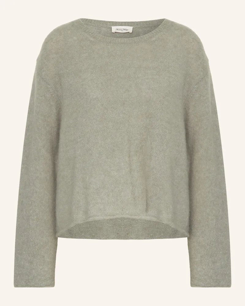 American Vintage Pullover Vitow Mit Alpaka gruen Khaki