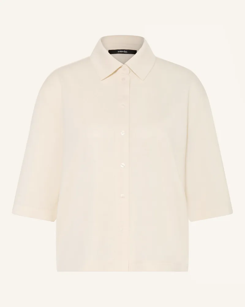 someday. Strickbluse KULEA mit 3/4-Arm Creme