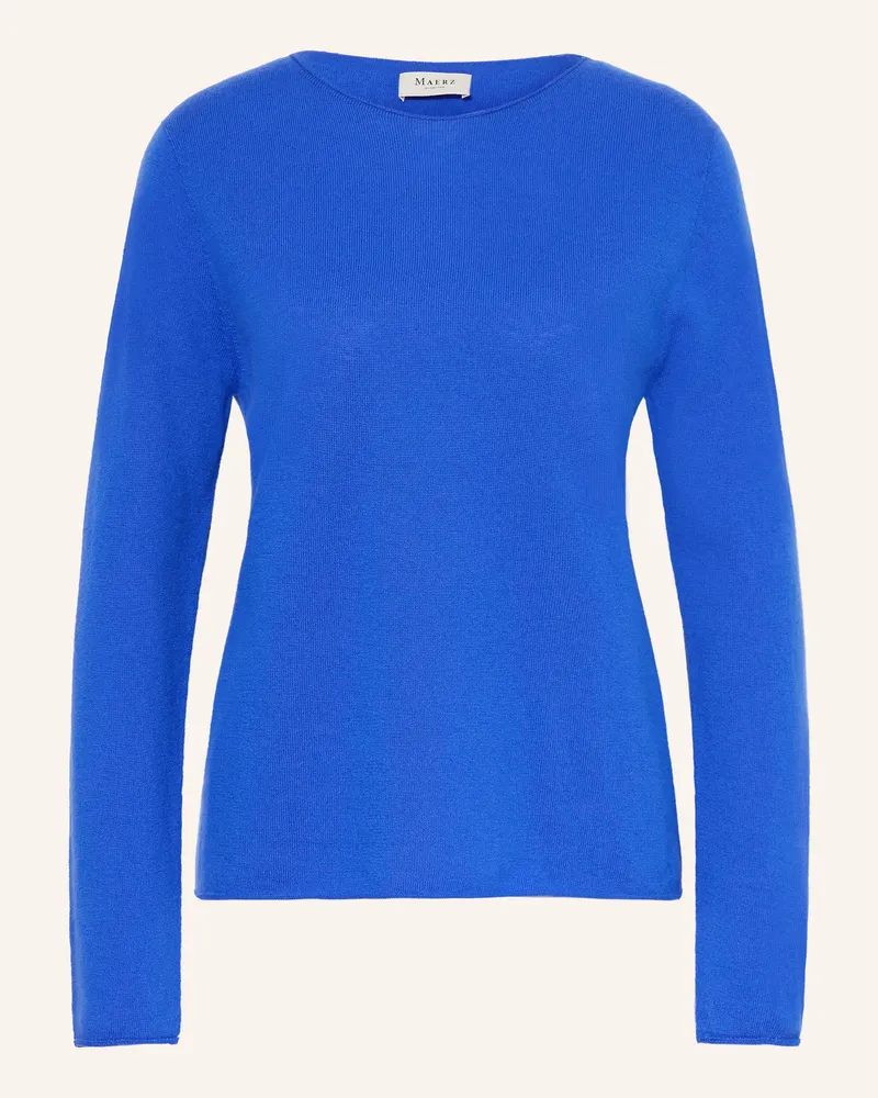 Maerz Pullover Aus Merinowolle blau Blau