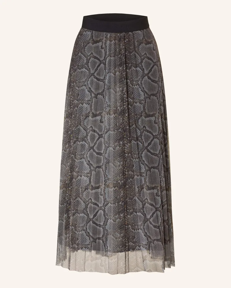 CATNOIR Rock mit Plissees Dunkelgrau