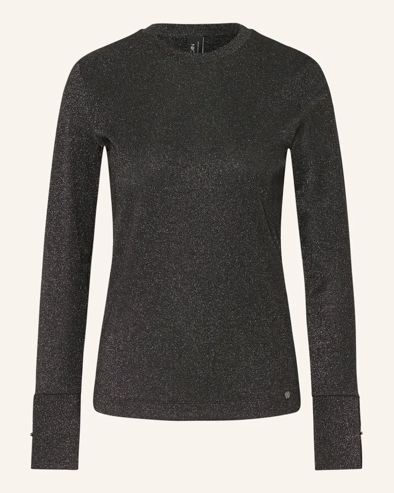 Marc Cain Longsleeve Mit Glitzergarn schwarz 900