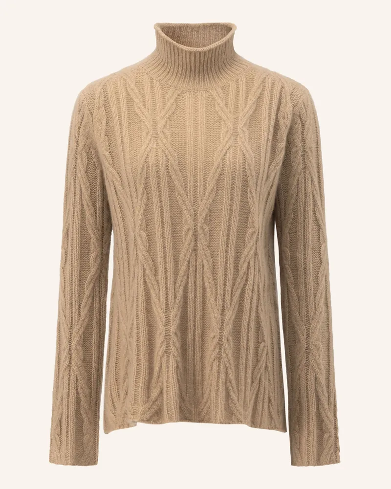 LU REN Pullover Alowena Aus Kaschmir Und Seide braun Camel