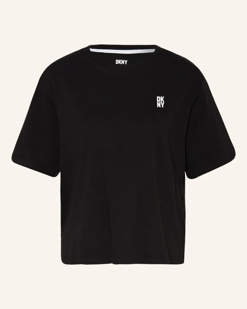 DKNY Schlafshirt schwarz Schwarz