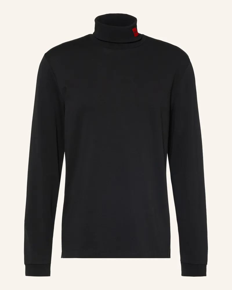 HUGO BOSS Rollkragenshirt Derollo schwarz Schwarz