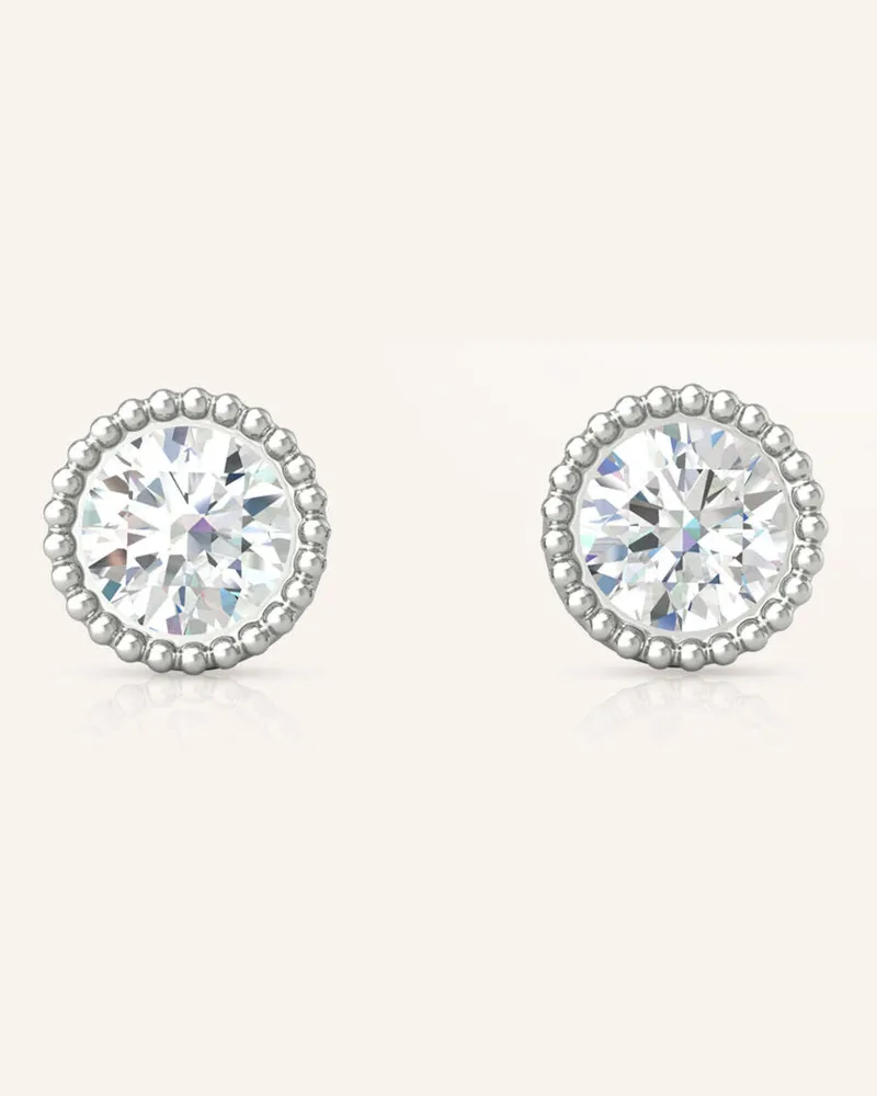 VEYNOU Ohrstecker KATE aus 14 Karat Weißgold und 0,40ct. Diamanten Weissgold