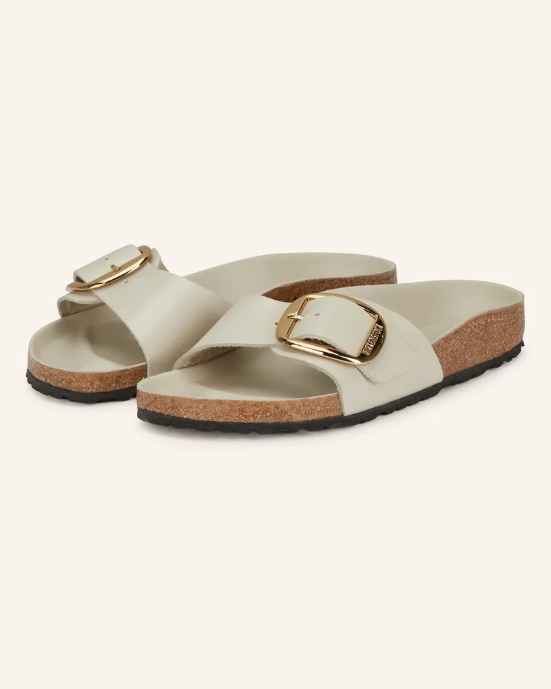 Birkenstock Pantoletten Madrid Big Buckle weiss Creme