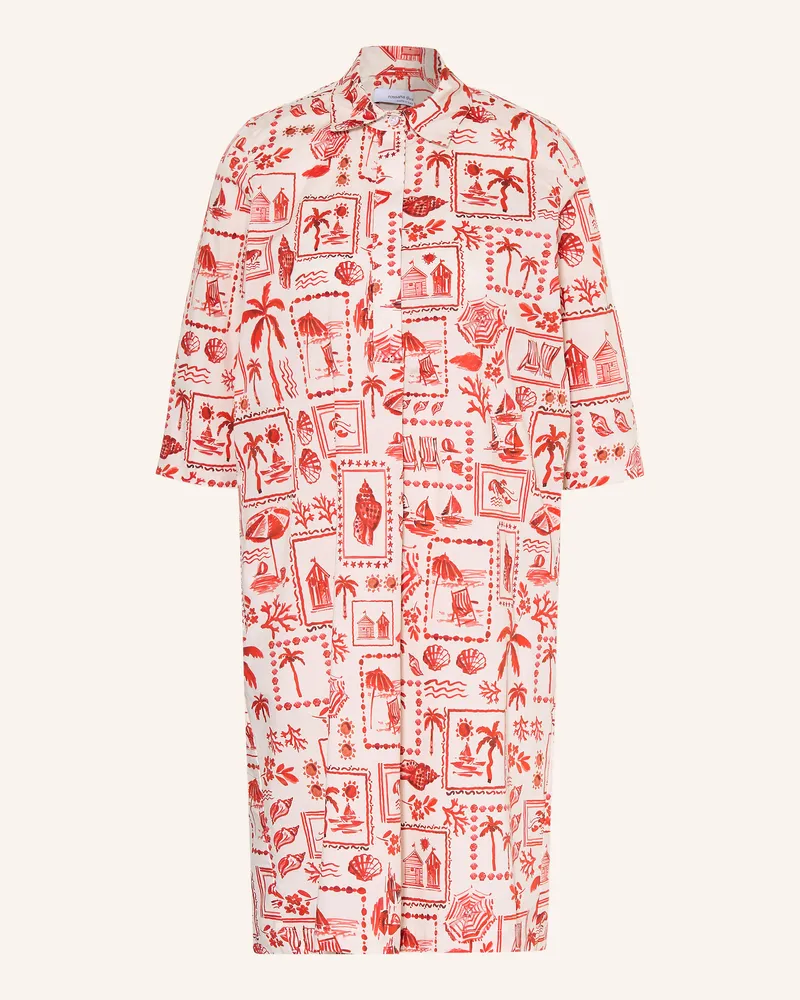 Rossana Diva Hemdblusenkleid Mit 3/4-Arm rot Rot