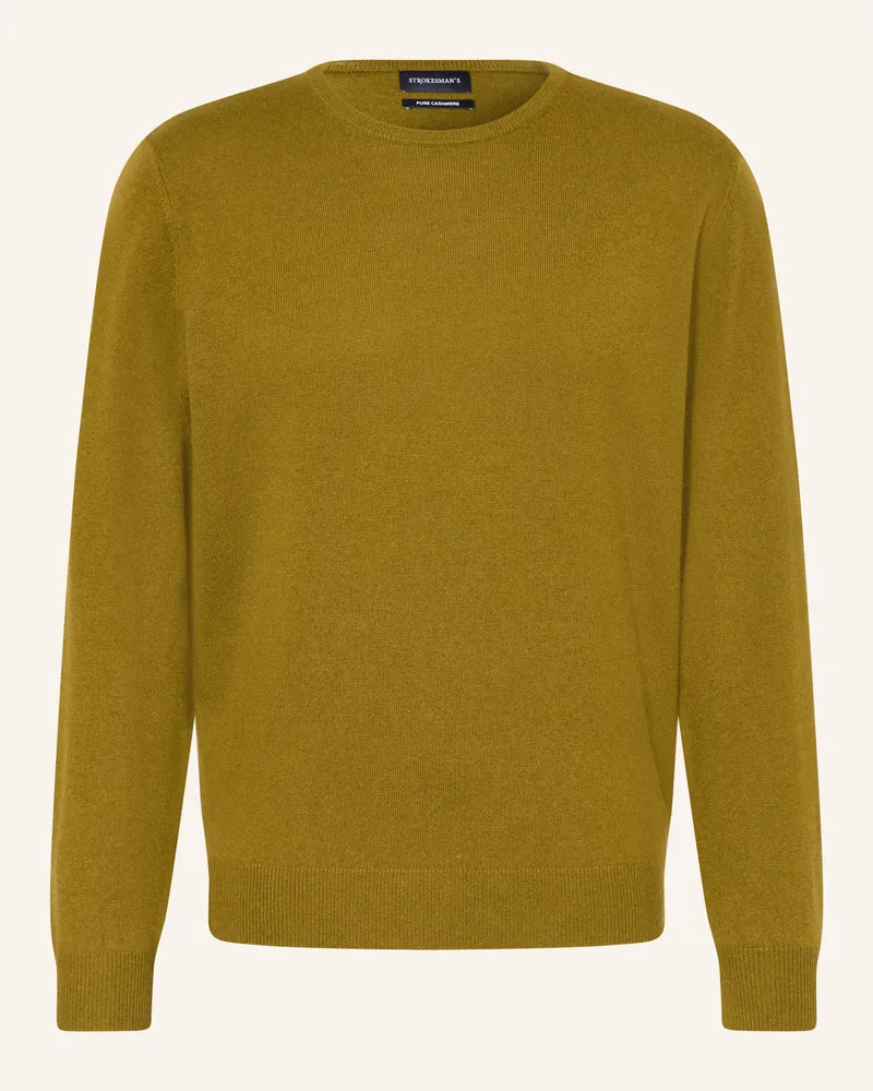 Strokesman's Strokesman Cashmere-Pullover gruen Oliv