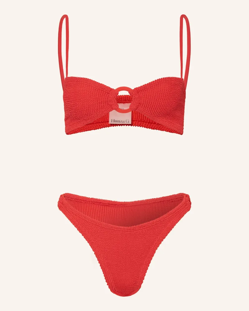 Hunza G Bustier-Bikini MISTY Rot