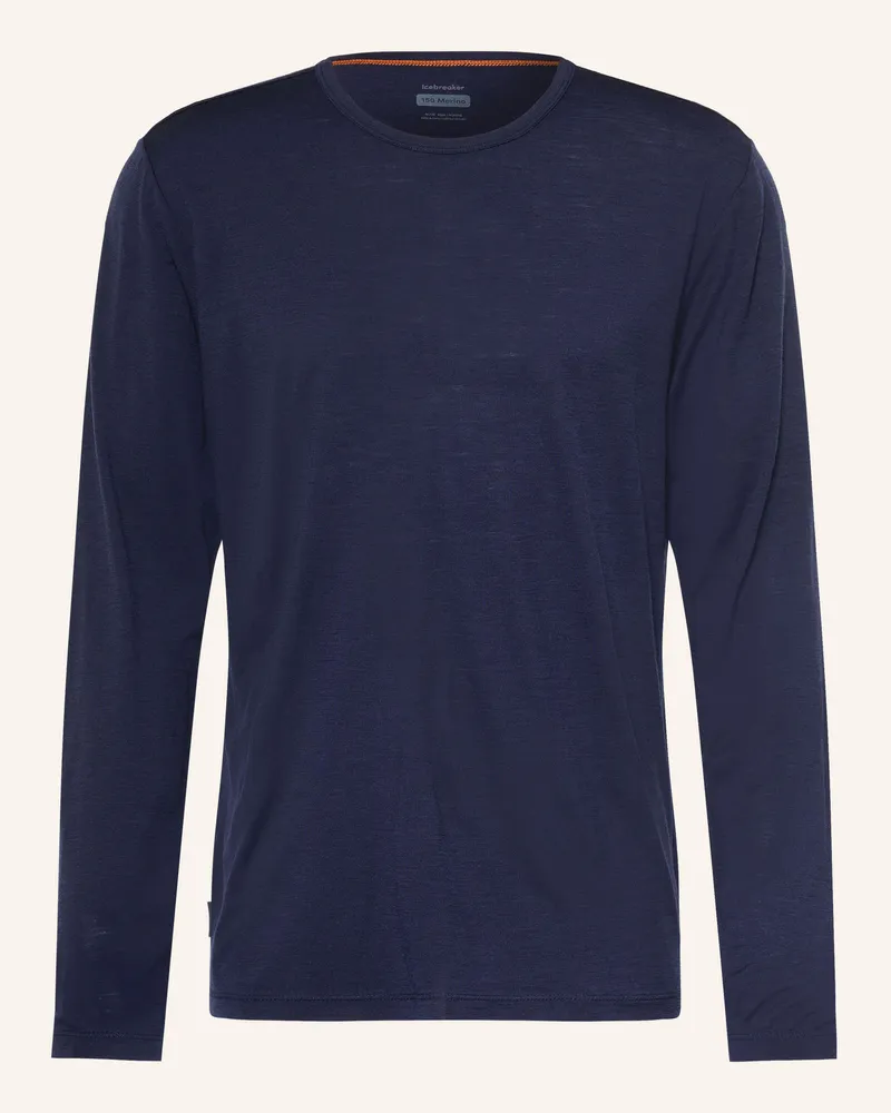 Icebreaker Funktionsshirt 150 Lodge Aus Merinowolle blau Dunkelblau