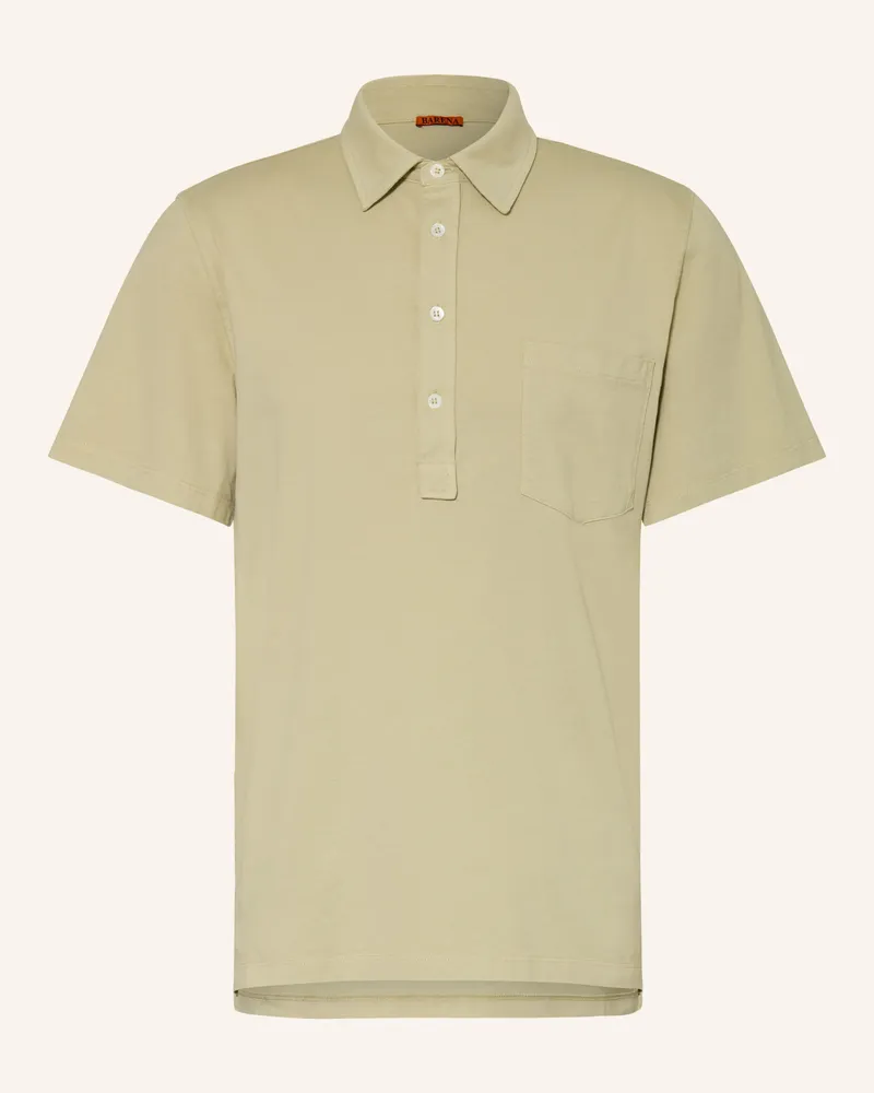 BARENA Jersey-Poloshirt gruen Hellgrün