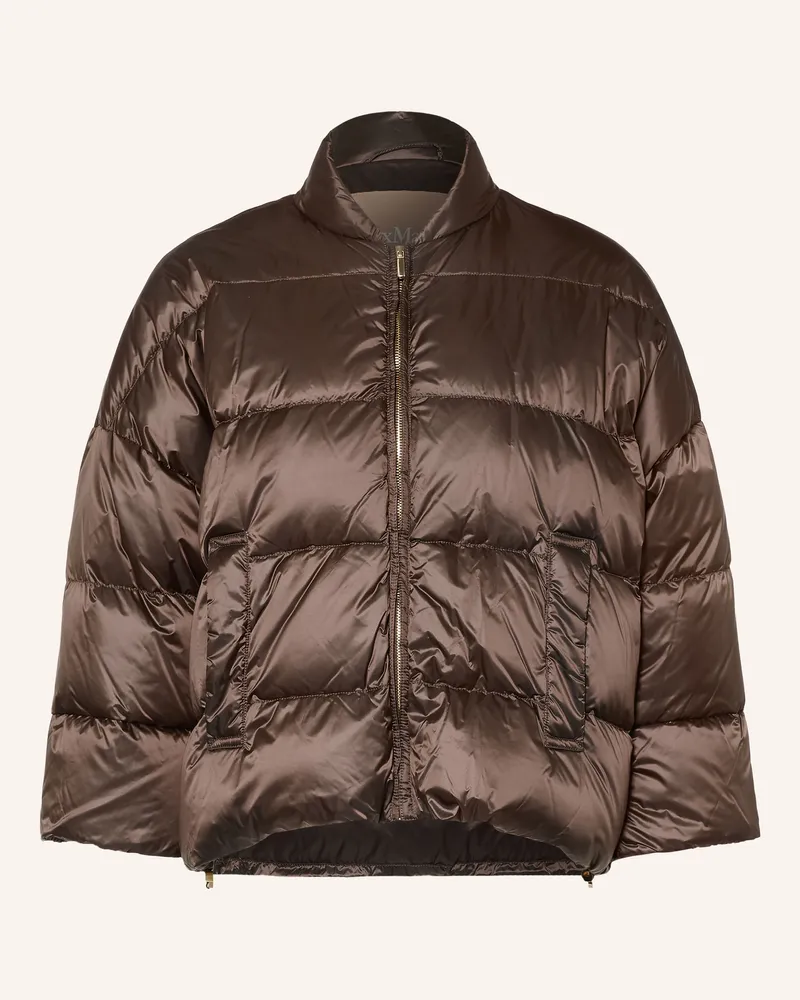Max Mara Daunenjacke Meringa Mit 3/4-Arm braun Dunkelbraun