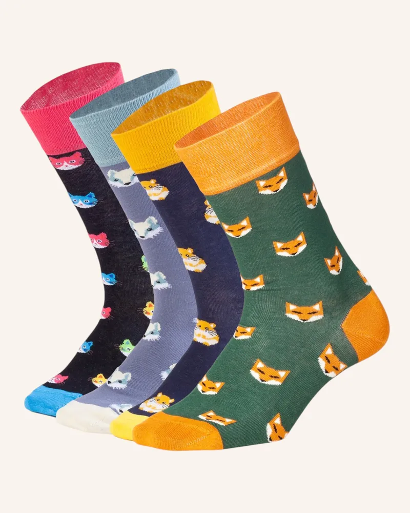 DillySocks Socken Animal Parade braun Dunkelgrün