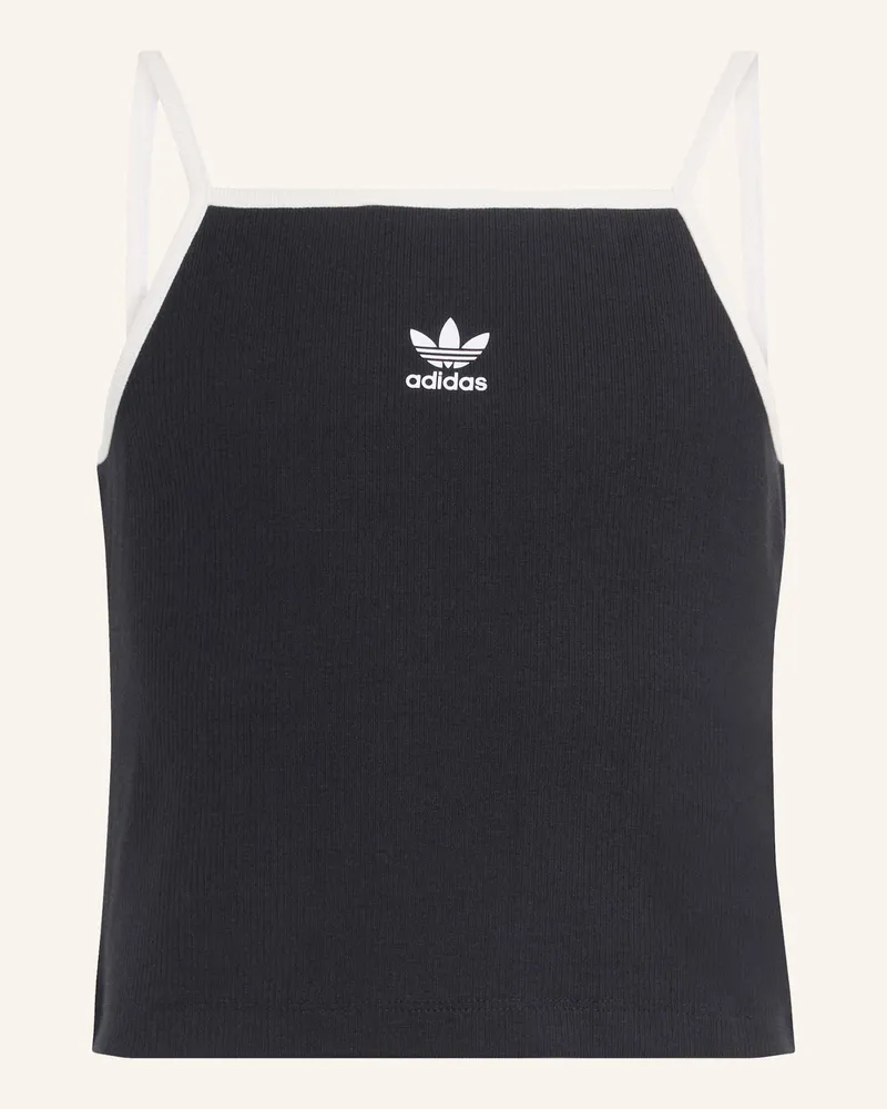 adidas Top schwarz Schwarz