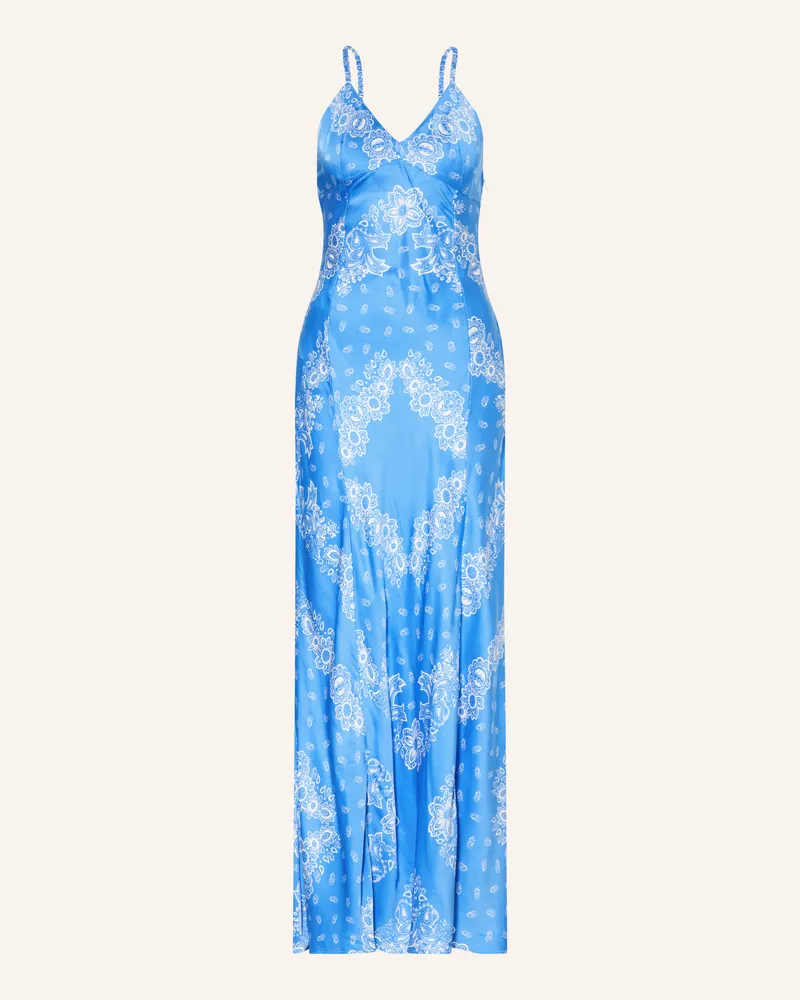 Maje Satinkleid blau Blau