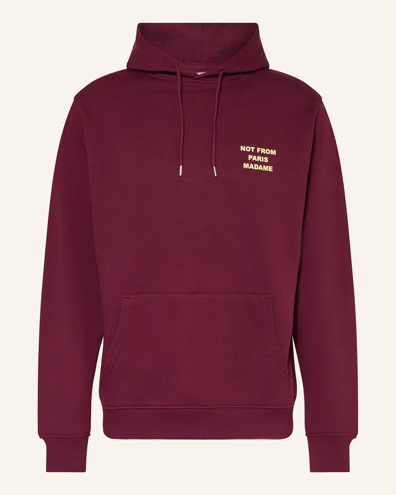 Drôle de Monsieur Hoodie LE HOODIE SLOGAN Dunkelrot