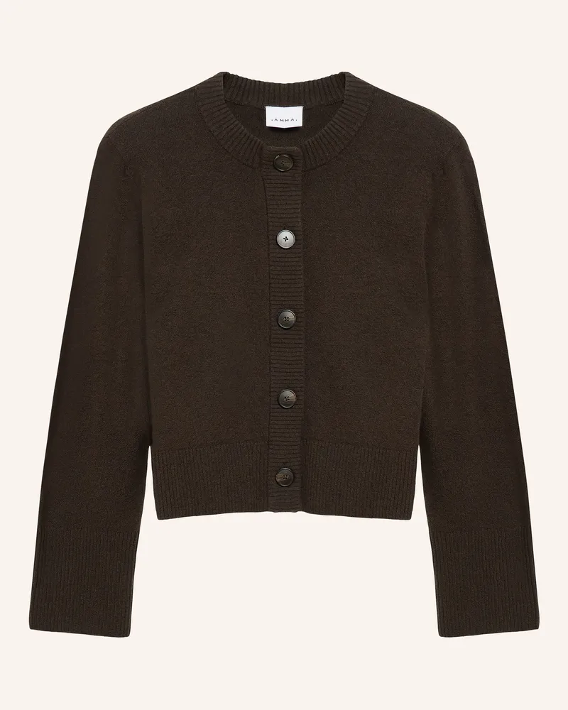 COMMA Strickjacke braun Dunkelbraun
