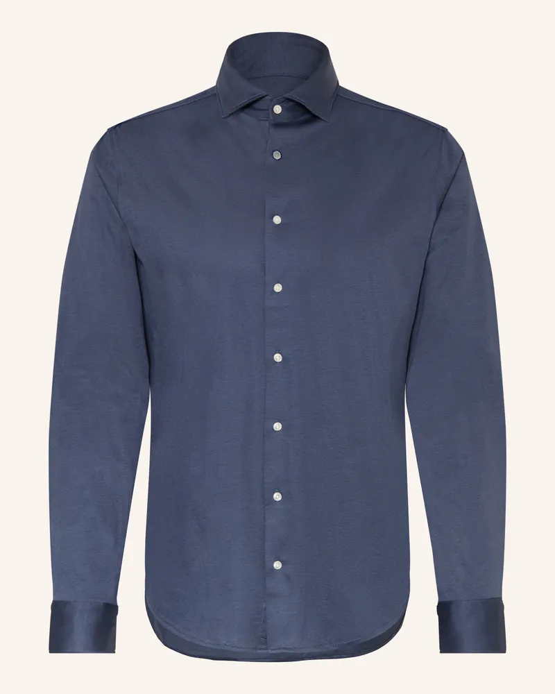 Seidensticker Jerseyhemd Shaped Fit Dunkelblau