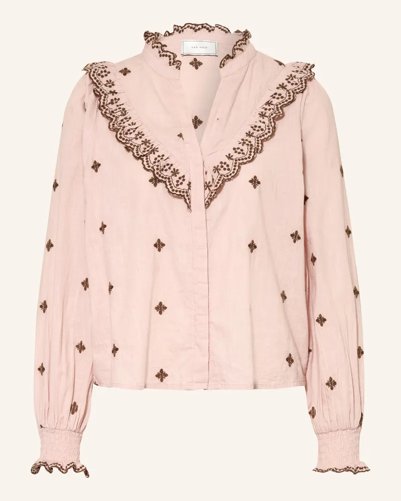 Neo Noir Bluse Degas Mit Rüschen rosa Altrosa