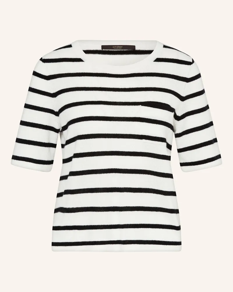 windsor. Strickshirt aus Cashmere Weiss
