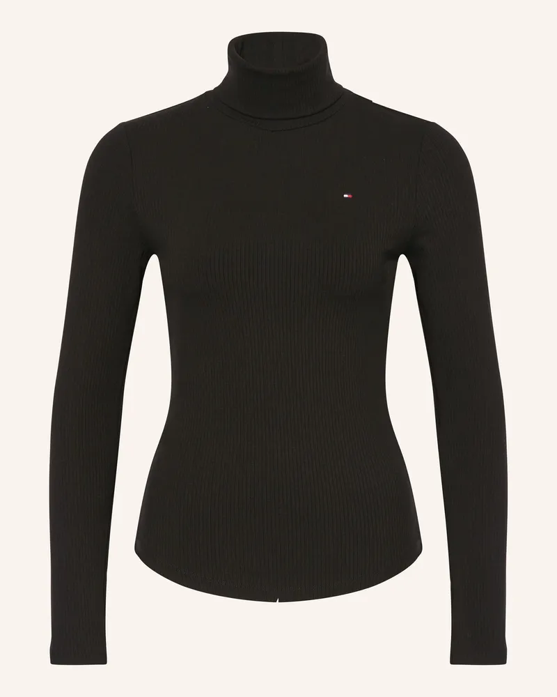 Tommy Hilfiger Rollkragenshirt schwarz Schwarz