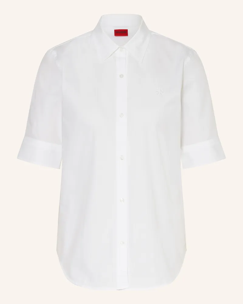 HUGO BOSS Hemdbluse The Summer Shirt weiss Weiss
