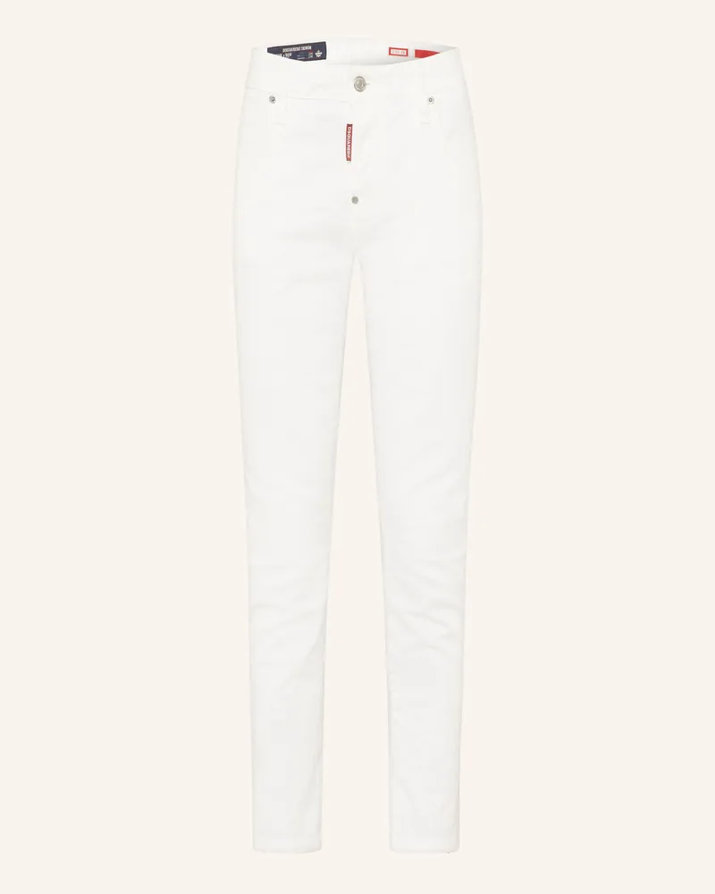 Dsquared2 Cropped Jeans Teddy weiss 100