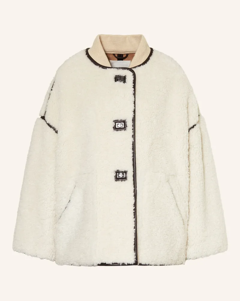 ba&sh Kunstfell-Jacke Maury weiss Weiss