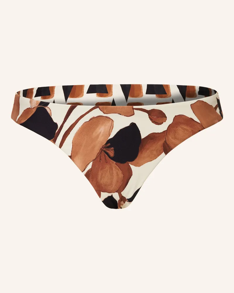 Seafolly Australia Basic-Bikini-Hose SECRET GARDEN zum Wenden Schwarz