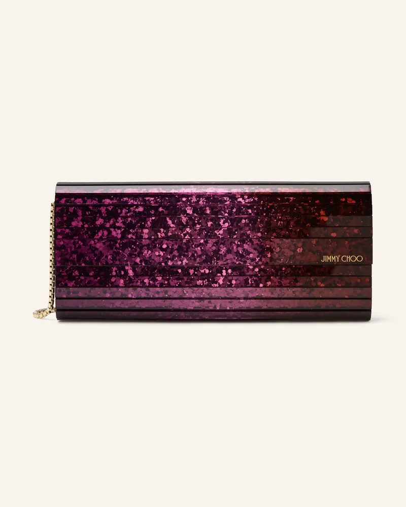 Jimmy Choo Clutch Sweetie lila Dunkelrot