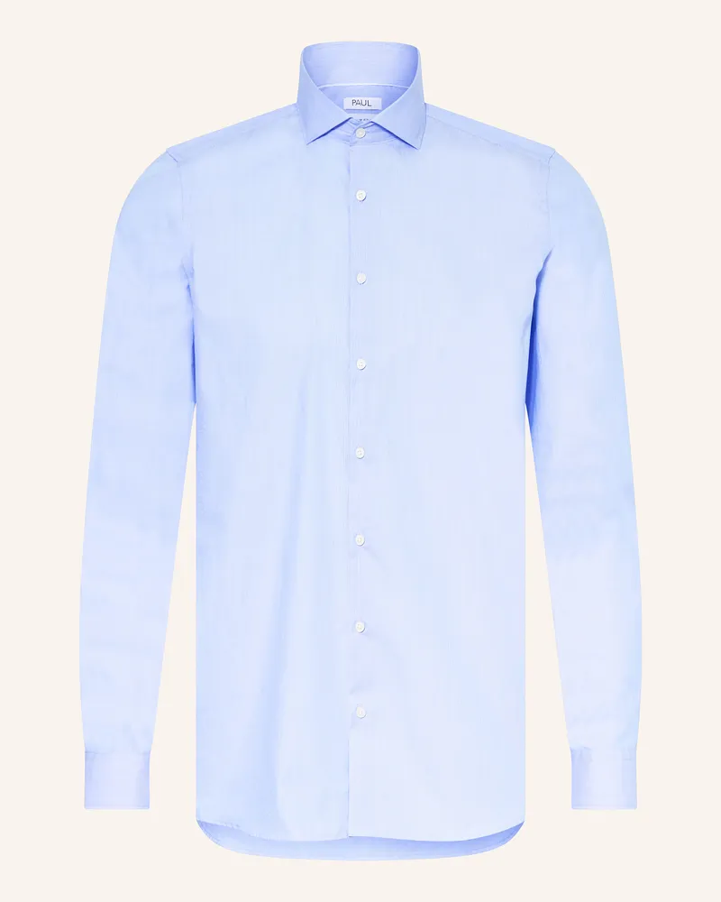 paul Hemd Slim Fit blau Hellblau