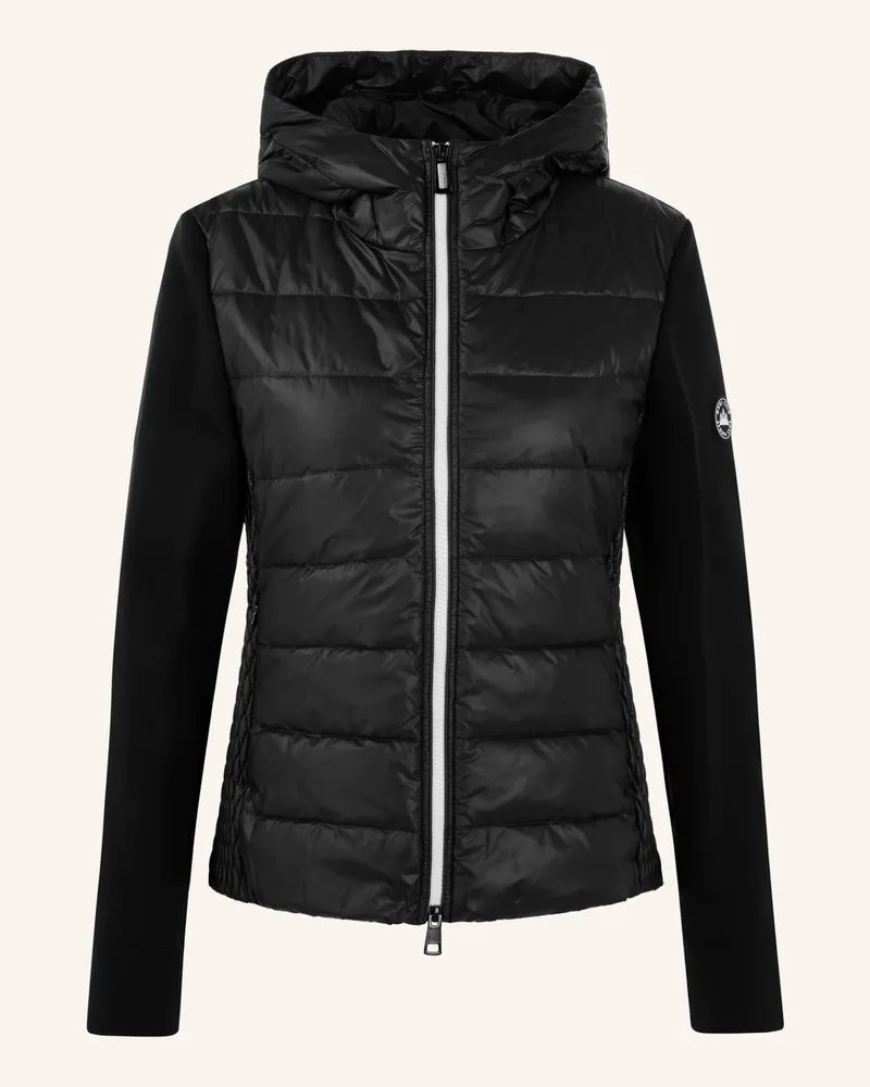 Marc Cain Steppjacke im Materialmix Schwarz