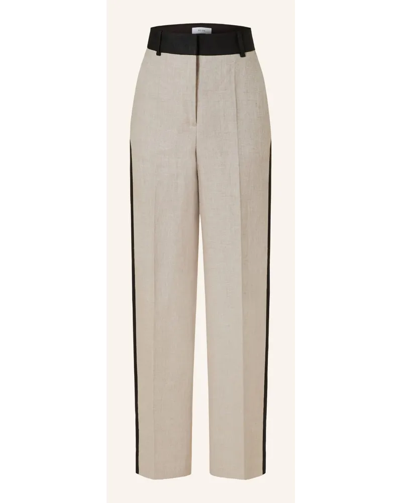 Reiss Leinenhose LUELLA mit Galonstreifen Beige