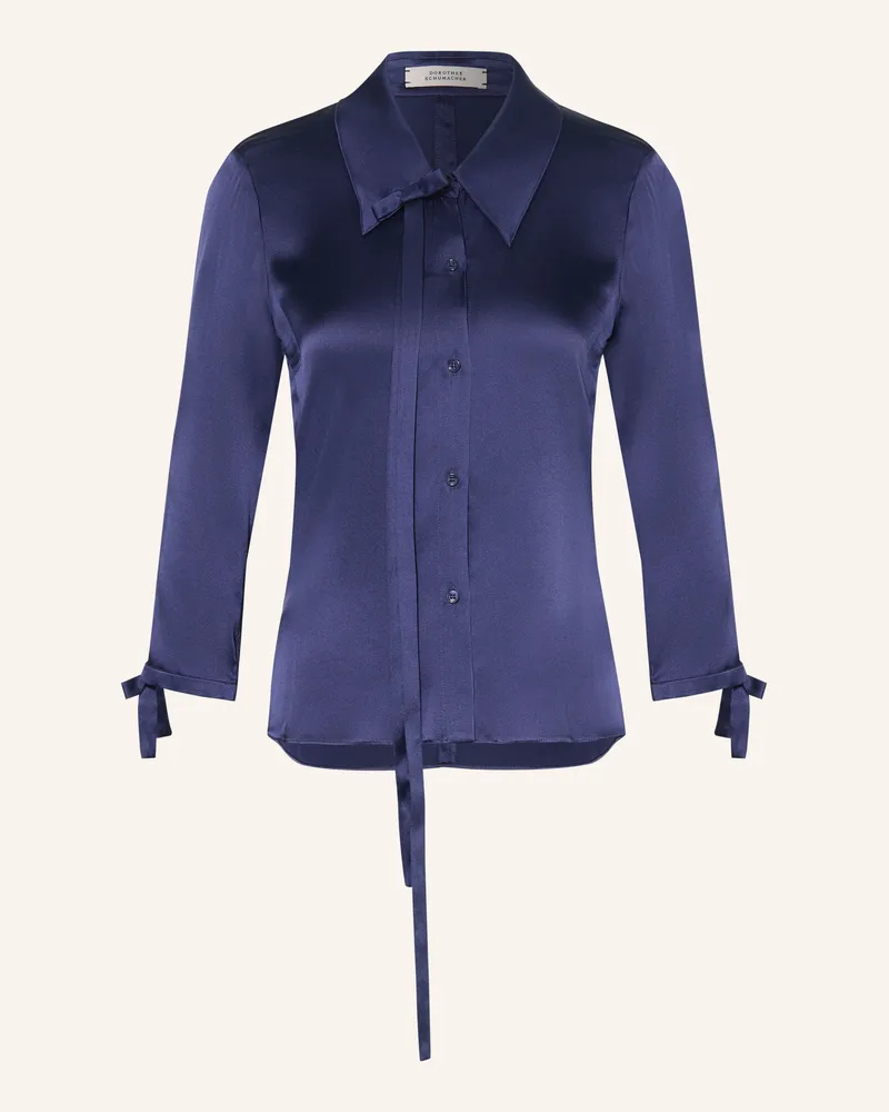 Dorothee Schumacher Hemdbluse Sense Of Shine blau Dunkelblau