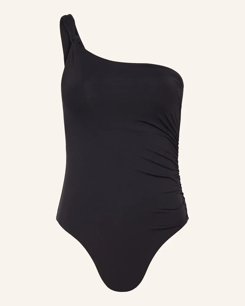 Seafolly Australia One-Shoulder-Badeanzug Seafolly Collective schwarz Schwarz