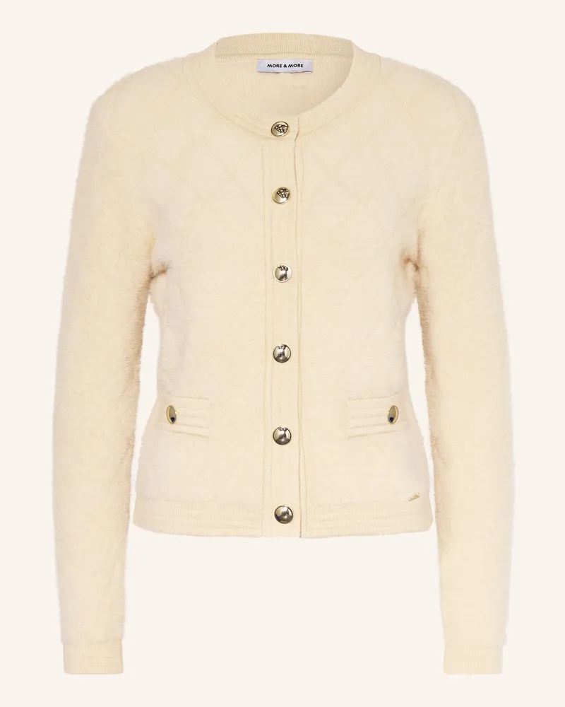 More & More Strickjacke Creme