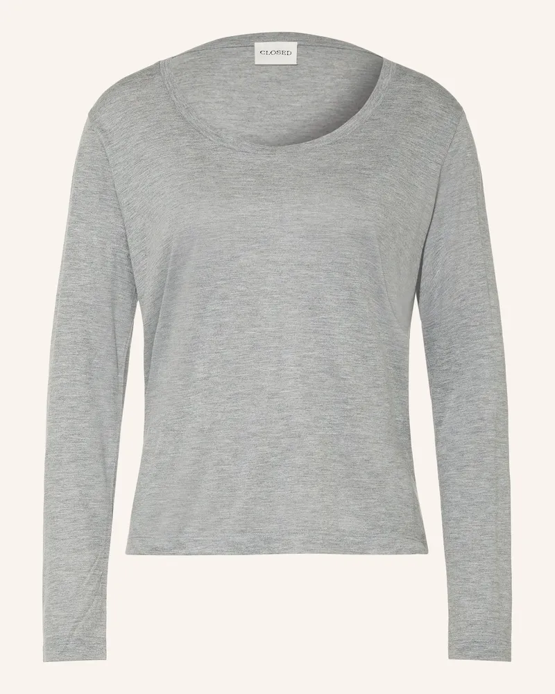 Closed Longsleeve grau Grau