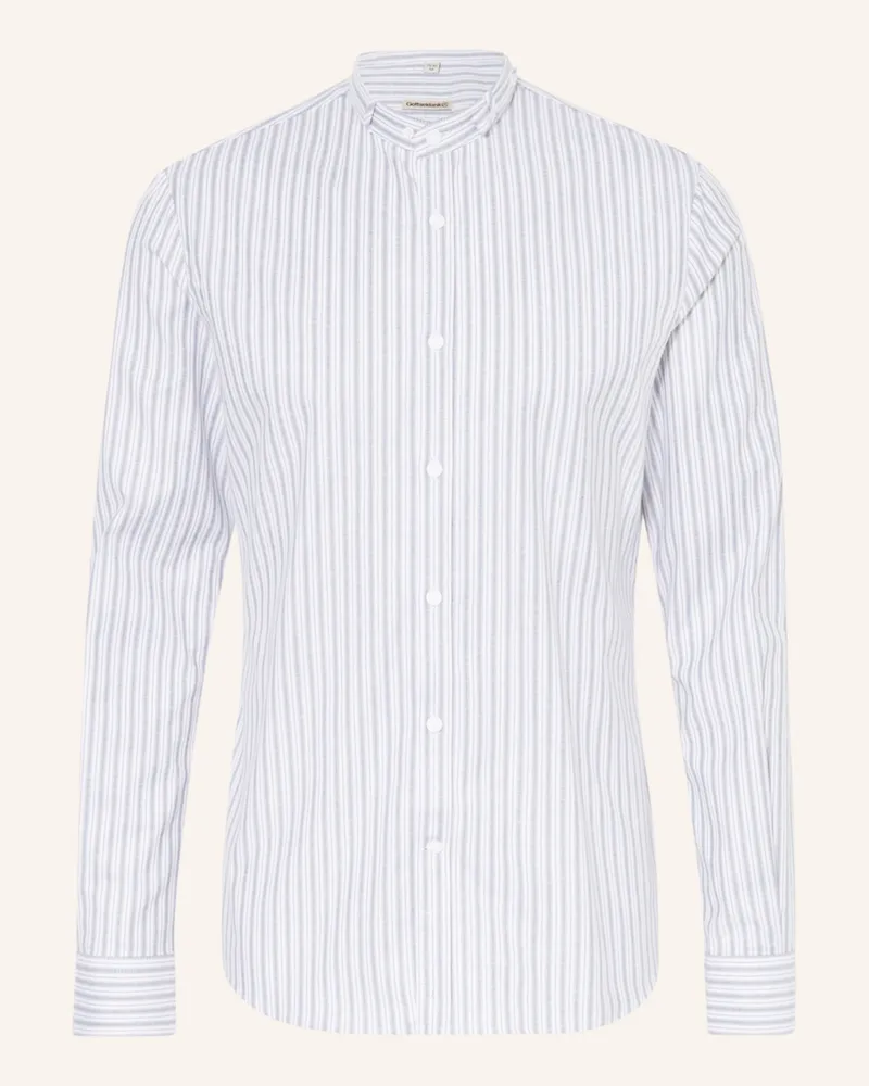 Gottseidank Trachtenhemd Lenz Slim Fit Mit Stehkragen weiss Weiss
