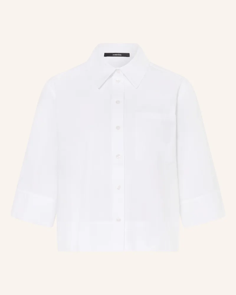 someday. Hemdbluse ZARBA BOLD mit 3/4-Arm Weiss