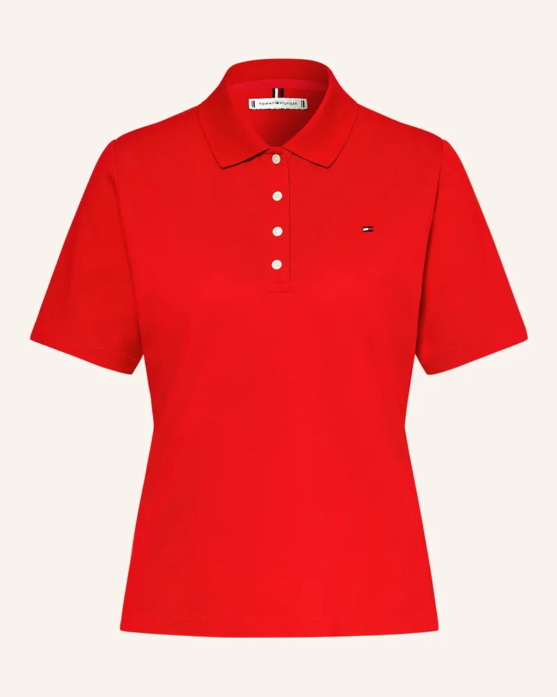 Tommy Hilfiger Piqué-Poloshirt Rot