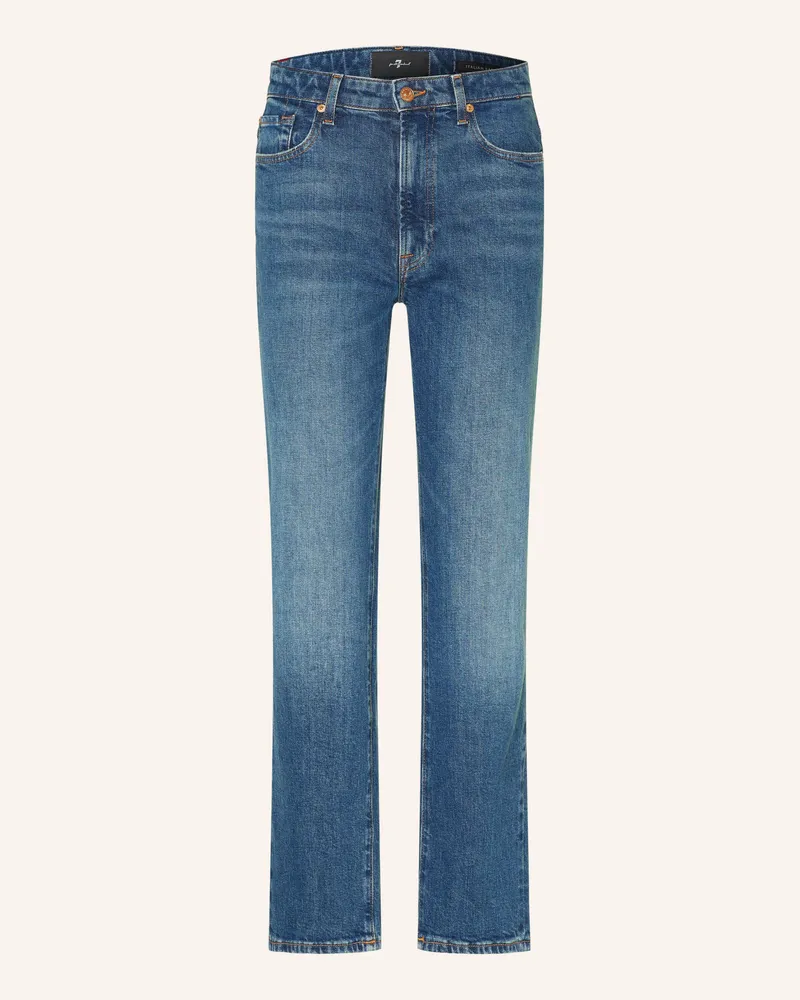 7 for all mankind Straight Jeans High Rise Straight blau 43y