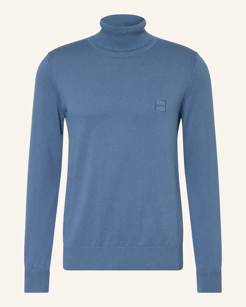 HUGO BOSS Rollkragenpullover AKIRO Blau